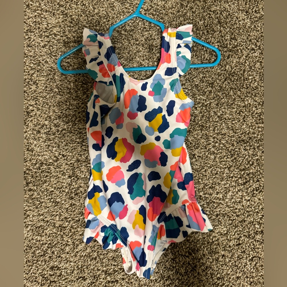 Rainbow leopard bathing suit